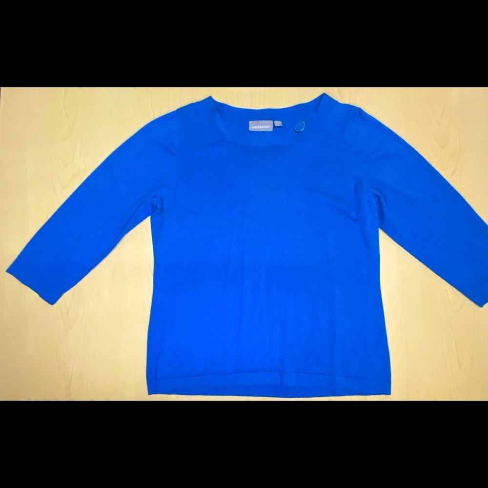 2 royal blue pieces - sweater & blazer